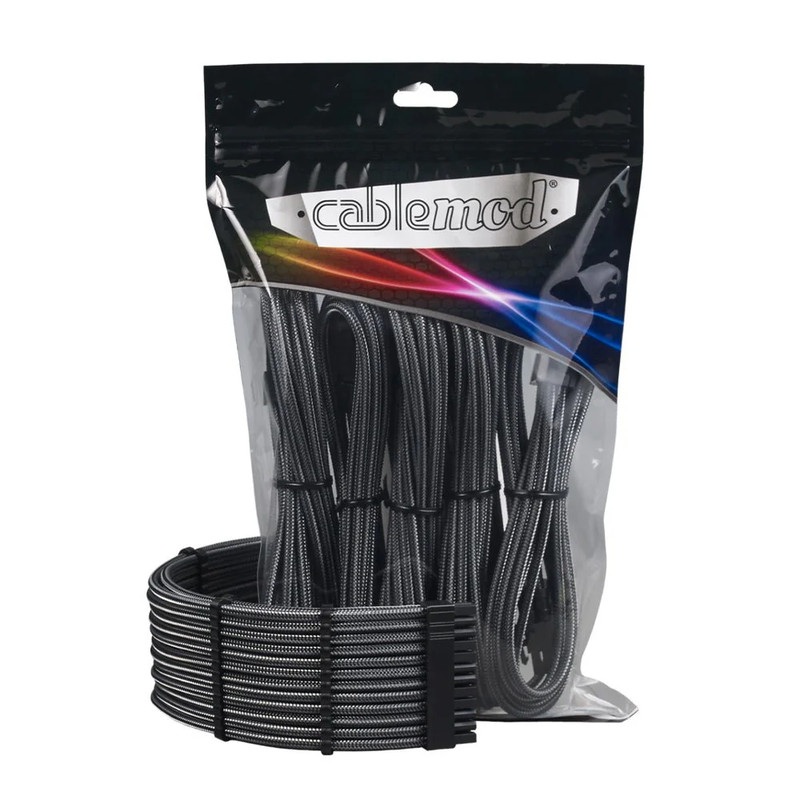 CableMod Pro ModMesh 12VHPWR to 3x PCI-e 45cm Extension Kit - Carbon - كابل